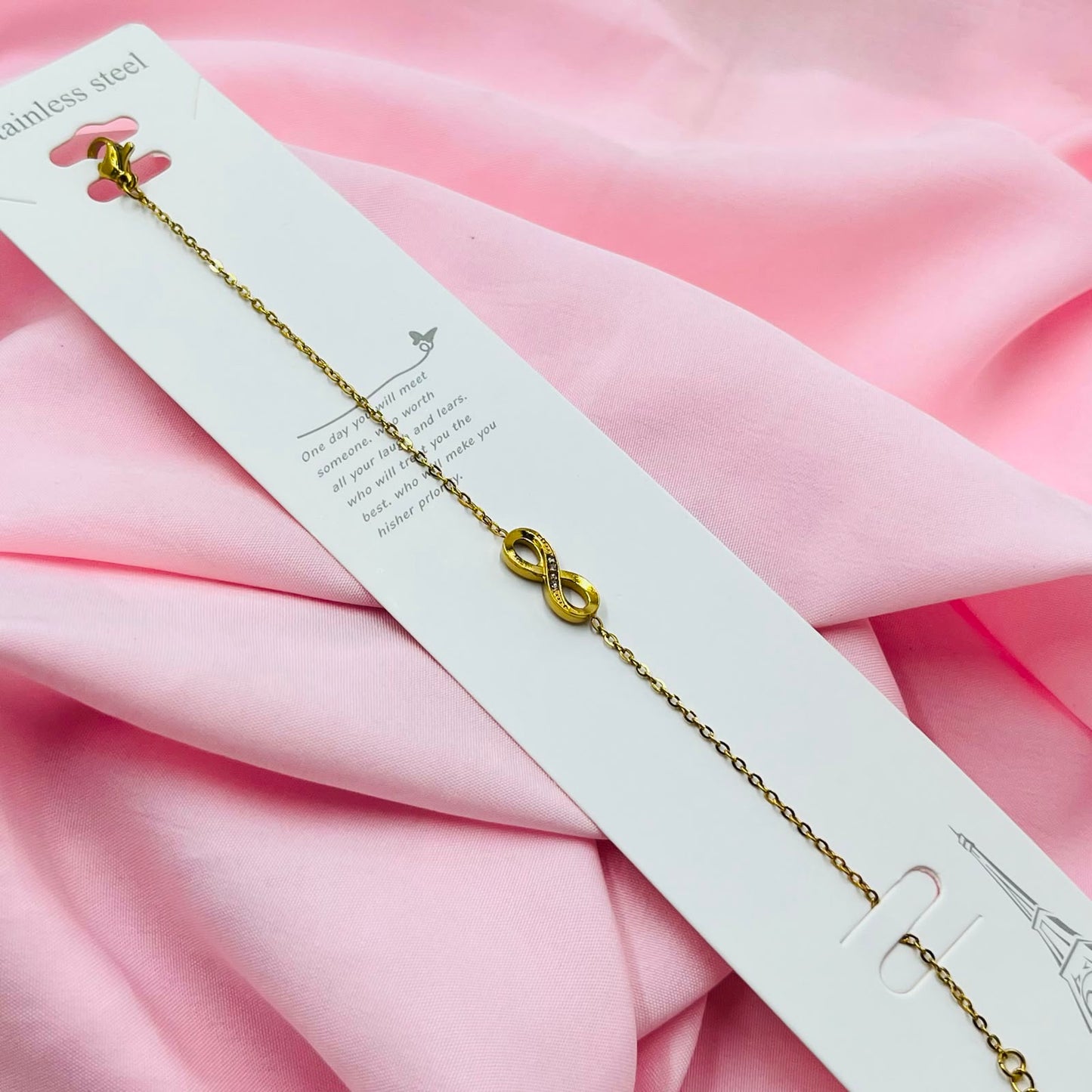 The Seraphina Infinity Charm Bracelet (Anti-Tarnish)