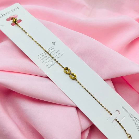 The Seraphina Infinity Charm Bracelet (Anti-Tarnish)
