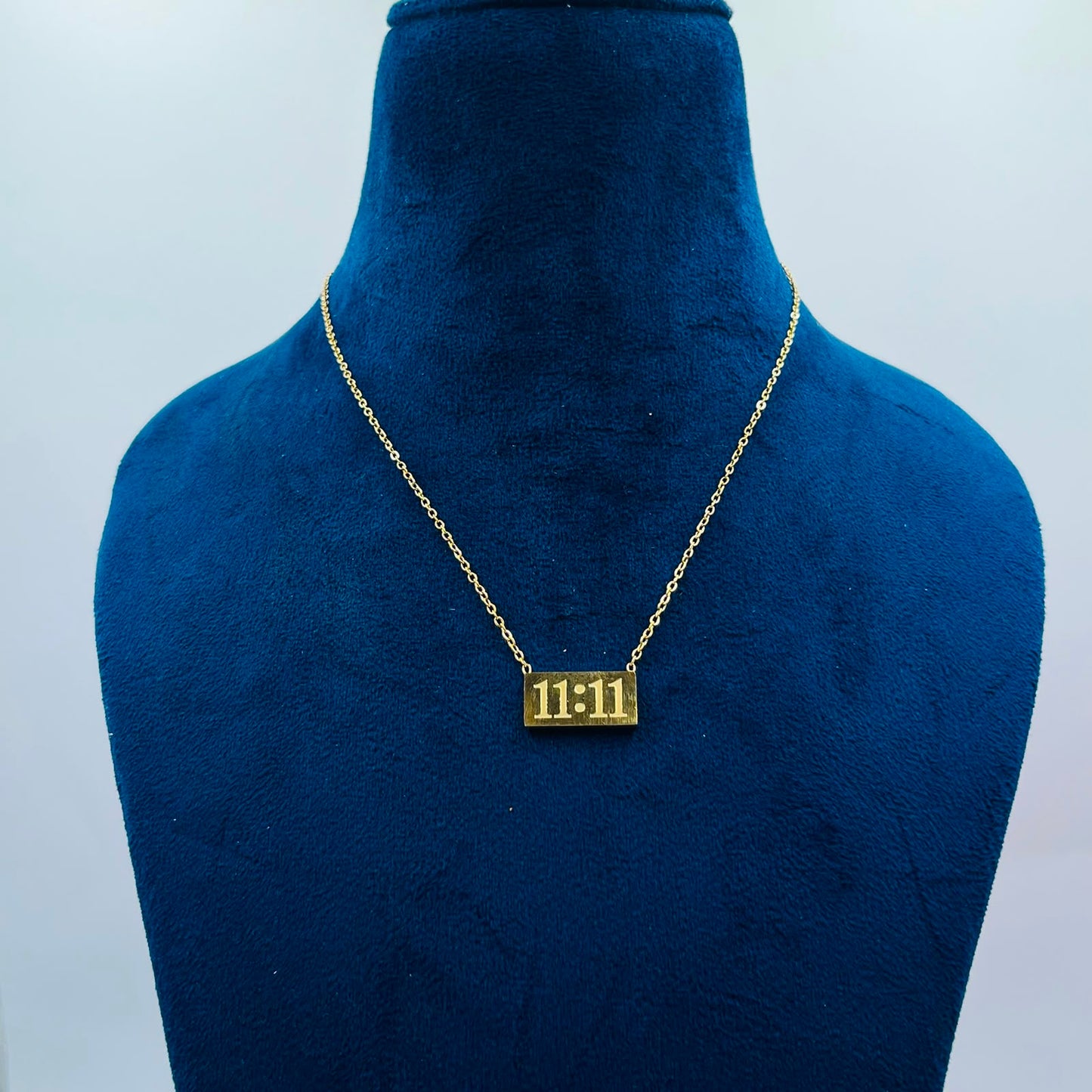 The 11:11 Manifestation Bar Necklace (Anti-Tarnish)